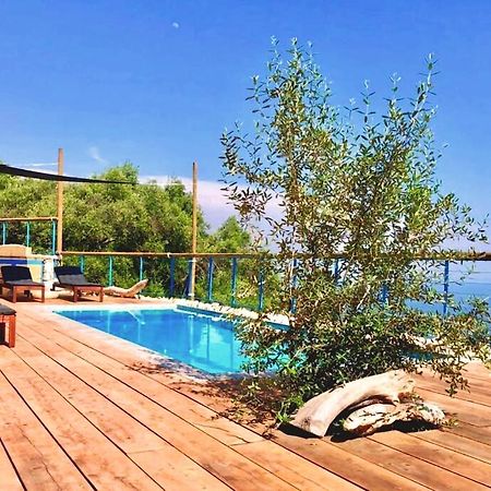 House Teigan Of Villa Intaba Breath Taking Sea Views Corfiot Riviera Corfu Island Greece With Pool Close To Ipsos Beach Pyrgi  Buitenkant foto