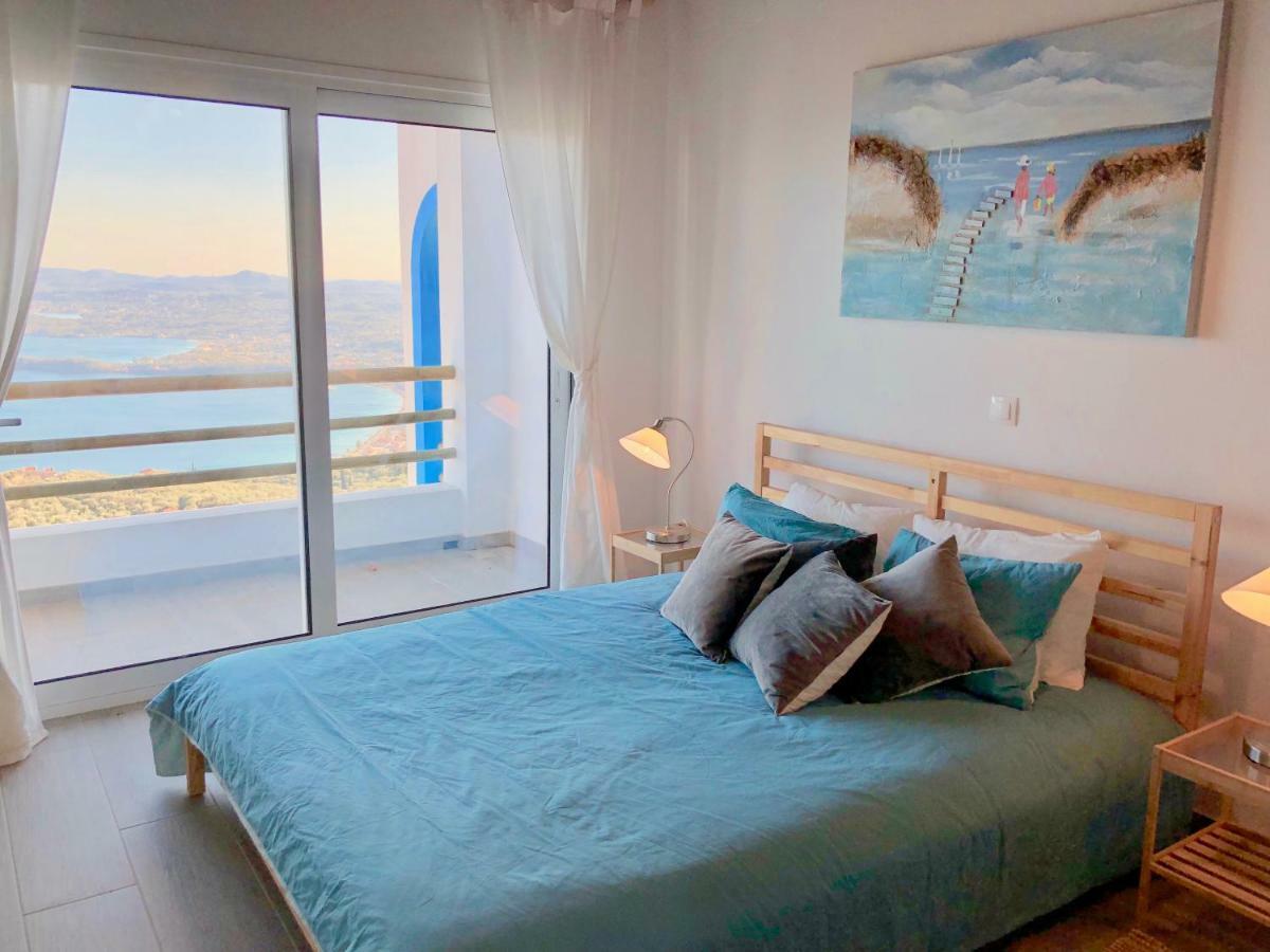 House Teigan Of Villa Intaba Breath Taking Sea Views Corfiot Riviera Corfu Island Greece With Pool Close To Ipsos Beach Pyrgi  Buitenkant foto